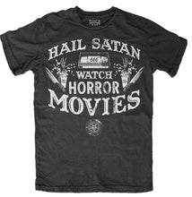 Charger l&#39;image dans la galerie, T-Shirt Hail Satan And Watch Horror Movies
