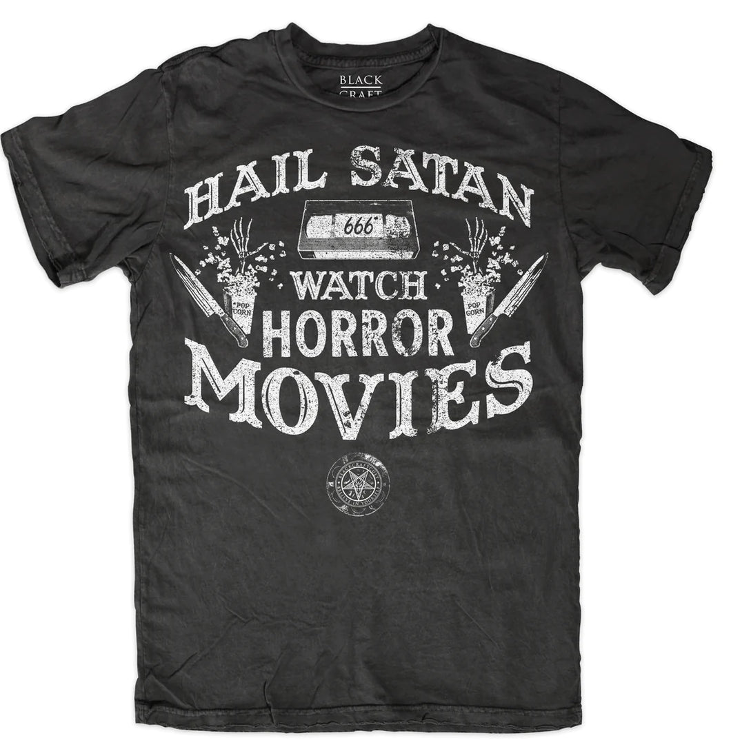T-Shirt Hail Satan And Watch Horror Movies