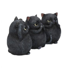 Charger l&#39;image dans la galerie, Statuette Three Wise Fat Cats (I24)
