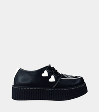 Charger l&#39;image dans la galerie, Chaussures Creepers Krypt Web Heart (I24)
