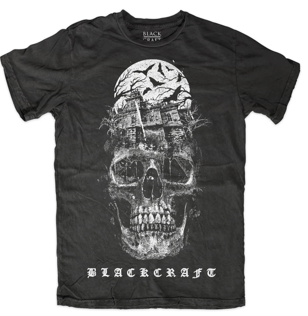 T-Shirt Haunted House Skull