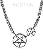 Load image into Gallery viewer, Collier Double Pentacle [ARGENT]
