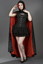Load image into Gallery viewer, Cape Vampire Black Velvet Red Satin Lining (I24)
