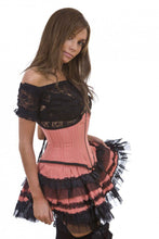 Load image into Gallery viewer, Jupe Lolita Burlesque [PINSTRIPE ROSE]
