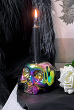 Charger l&#39;image dans la galerie, Bougeoir Rainbow Skulls
