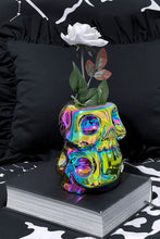 Load image into Gallery viewer, Vase Rainbow Skulls
