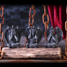 Load image into Gallery viewer, Statuette Three Wise Baphomet 10.2cm (I24)
