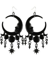 Load image into Gallery viewer, Boucles d&#39;Oreilles Sleepless Nights [NOIR] I24

