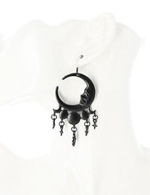 Load image into Gallery viewer, Boucles d&#39;Oreilles Sleepless Nights [NOIR] I24
